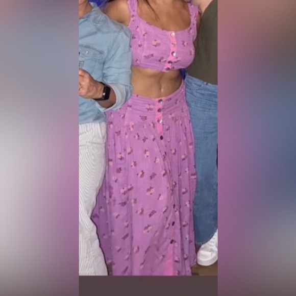Free People IRIS set, corset top/maxi skirt, M - Picture 12 of 12